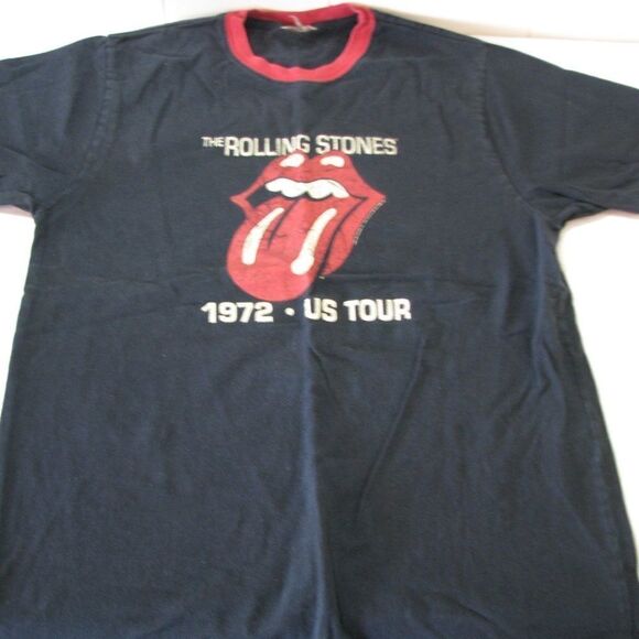 Rolling Stones '72 US Tour Reprint T-Shirt, L - Picture 1 of 2